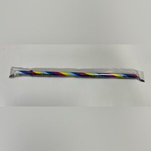 NWT Limited Edition - Starbucks Rainbow Reusable Straw For Cold Beverages